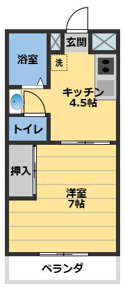 コーポサンシャインの間取り