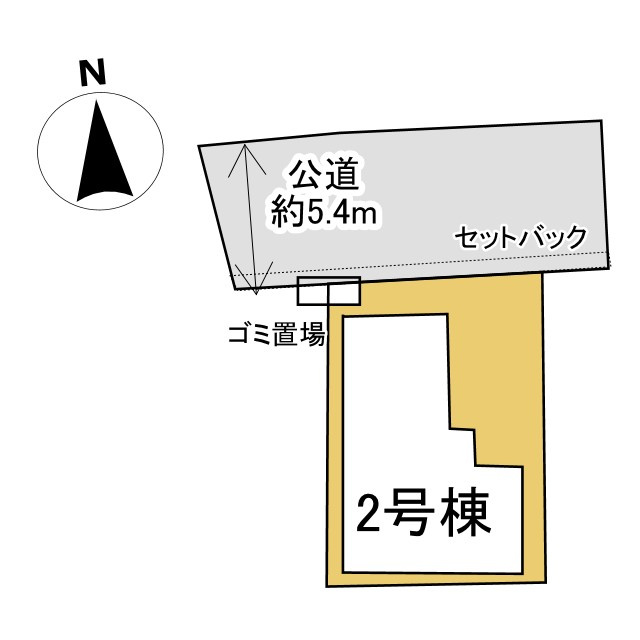 乙訓郡大山崎町字大山崎小字尻江の土地図|北側接道、ゴミ置場が近く便利です！