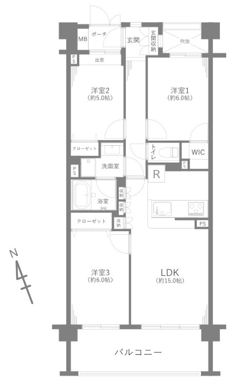 コスモ田端北パークフォルムの間取り