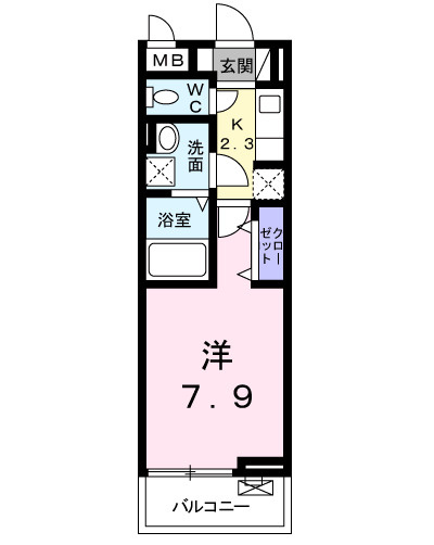 デーア　アロッジオの間取り