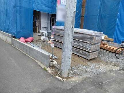 広島市安佐北区口田南２丁目の前面道路含む現地写真
