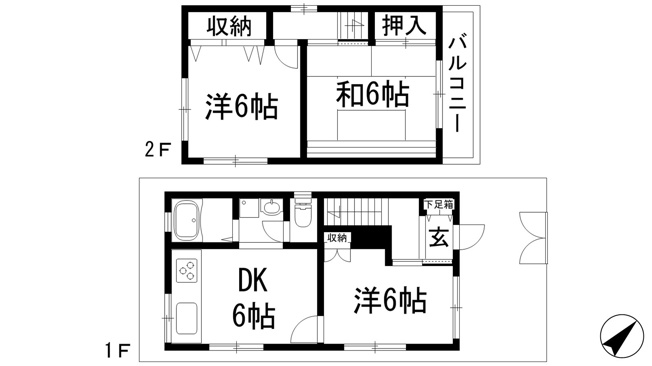 【間取り】 | 久代2丁目貸家