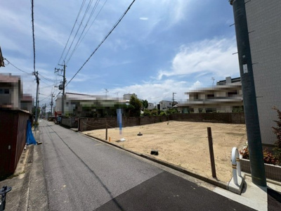 【前面道路含む現地写真】 | 中長尾町三丁　売土地 | 【建築条件無】建築条件が無いのでお好きなハウスメーカーで建築可能です♪