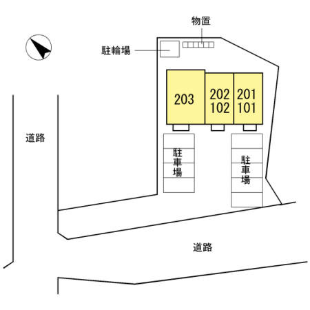 シャルム宮古の区画図