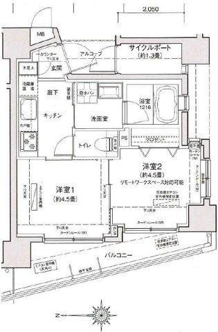 【間取り】 | ティモーネ羽田エアポート