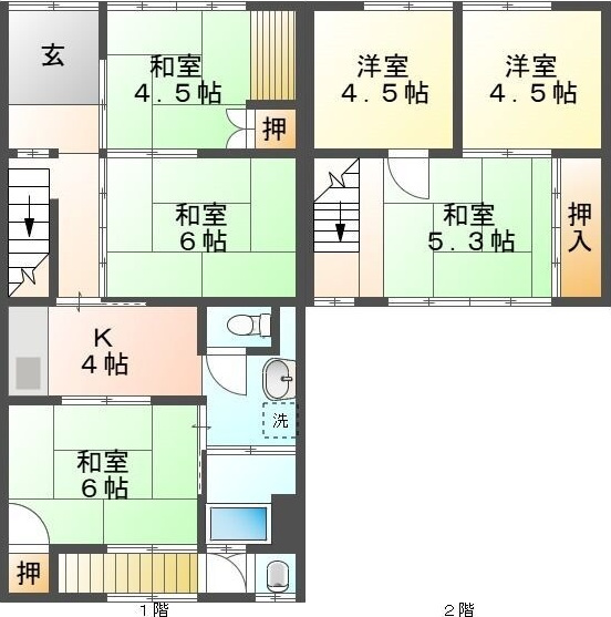 坂井町貸家