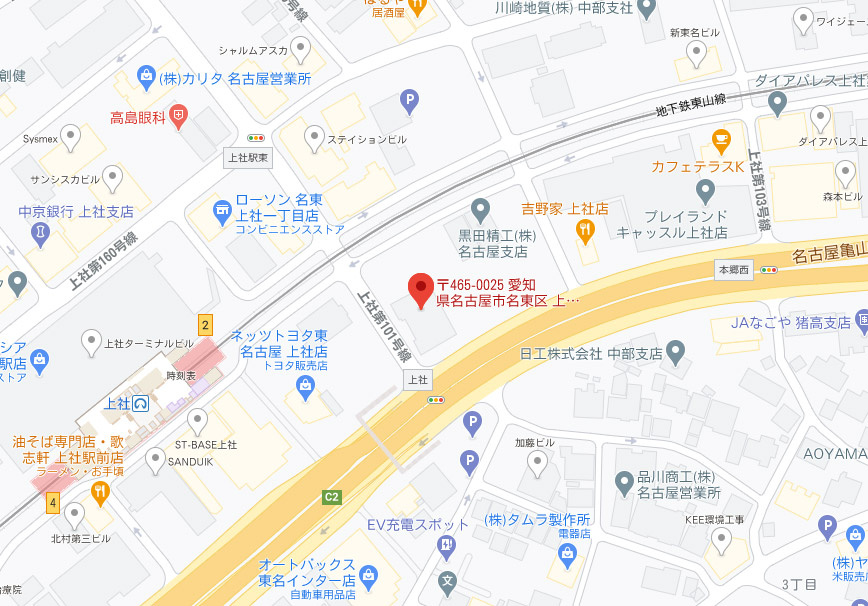 ＳＴ－ＢＡＳＥ東名の地図