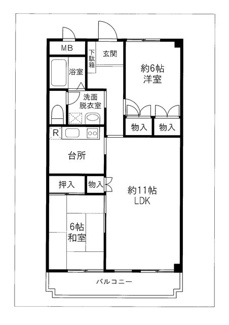 【間取り】 | バラハイツ十日市場 | 間取りです。