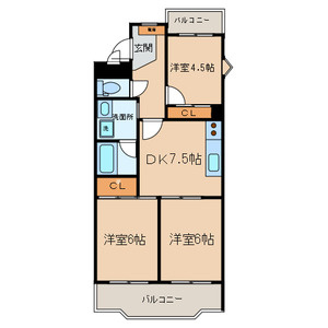 サンシェールヒルズの間取り