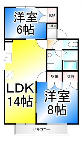 コーポラスUの間取り