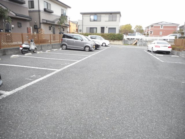 駐車場に車を止められます
