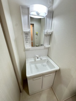 独立洗面台、朝の身支度には欠かせません