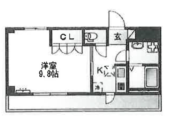 ル・トォーネＫⅡの間取り|間取りです。
