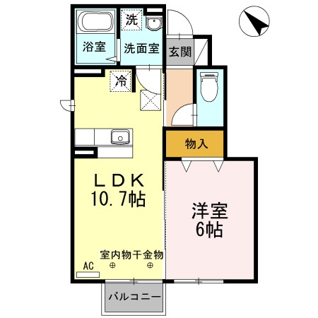 セジュール ポレールの間取り