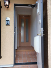 きれいな玄関です