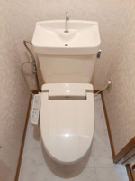 ゆったりとした空間のトイレです