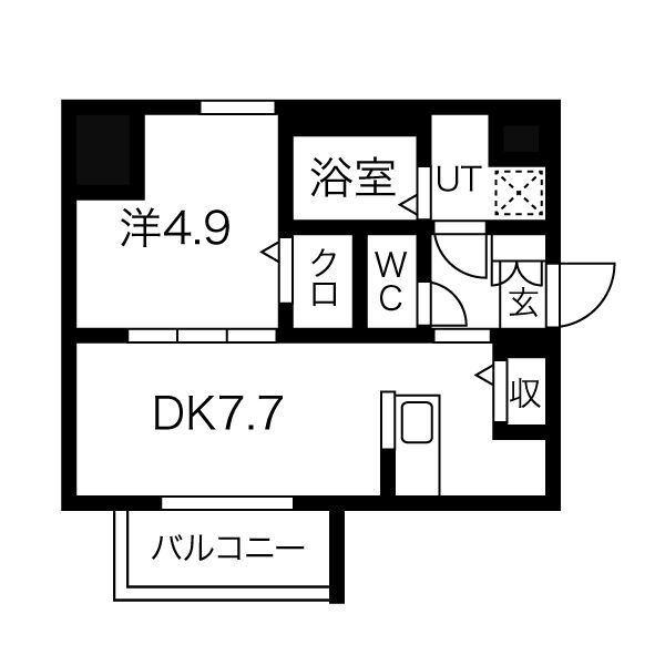 メイクス上前津Ⅳの間取り