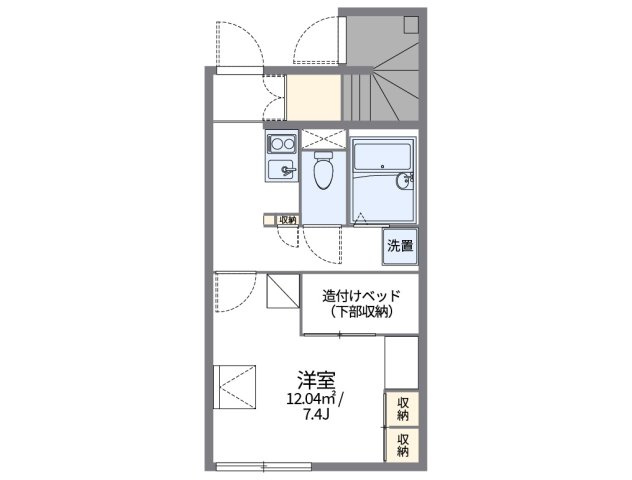 レオパレスサンモールⅡの間取り