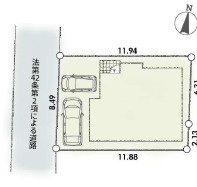 厚木市緑ケ丘第1　新築戸建　全1棟1号棟の区画図
