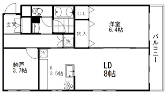 【間取り】 | DeLCCS Ayase Ⅳ | 間取りです。