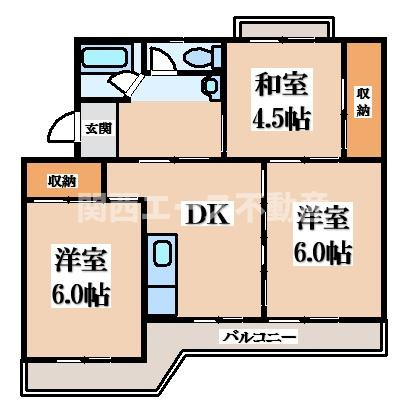 【間取り】 | ビレッジハウス千津ヶ谷