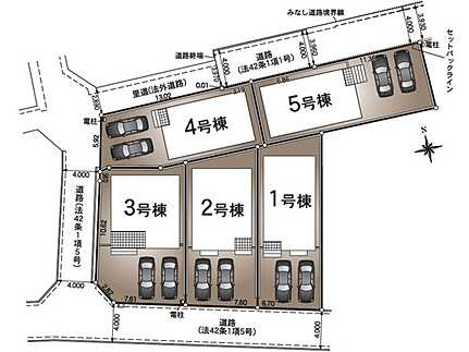 広島市安佐北区口田南２丁目の区画図