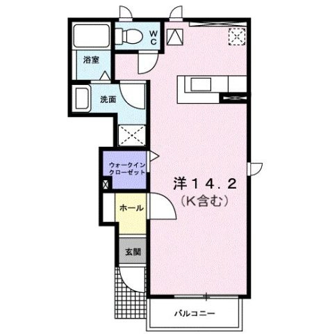 プラティークＡの間取り