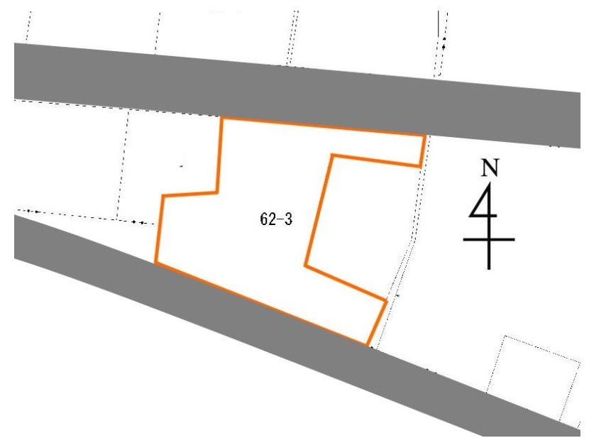 須賀川市 木之崎（須賀川駅） 住宅用地の区画図