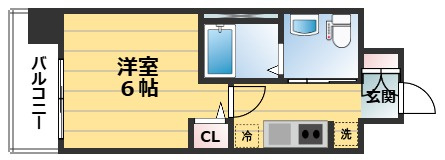 エストーネ京都二条の間取り
