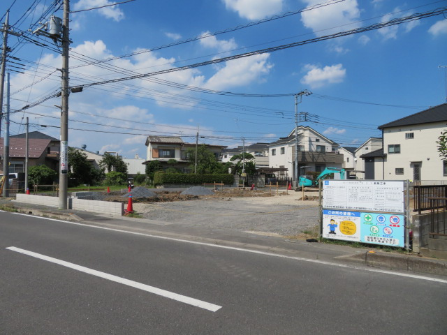 さいたま市西区大字二ツ宮の倉庫の外観|建設中