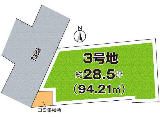高槻市城西町　第1期　売土地の土地図|2号地