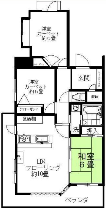 レクセルマンション東伏見の間取り