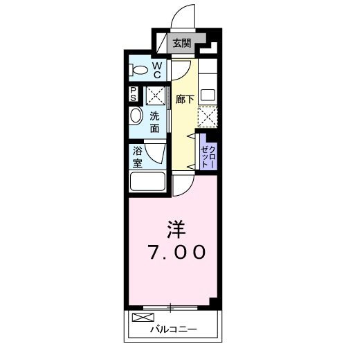 カーサ　イリーデＮＩＳＨＩＮＯの間取り