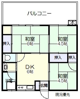 【間取り】 | 片岡アパート