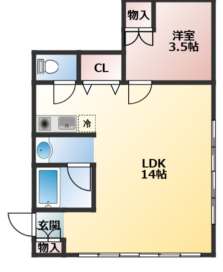 府中市押立町４丁目のアパートの間取り