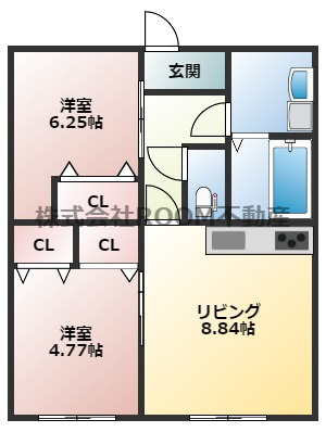 Flannel姫城の間取り