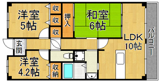 パセオ清荒神の間取り