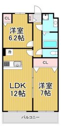 ボヌール武庫の間取り
