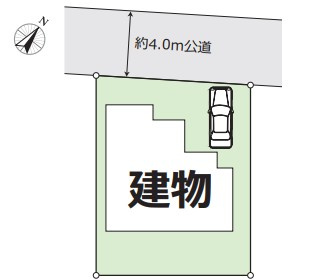 入間市小谷田1丁目　中古戸建の区画図