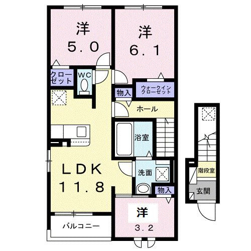 メゾンヴェール高田の間取り