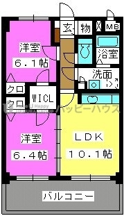 ヴァンクレールの間取り