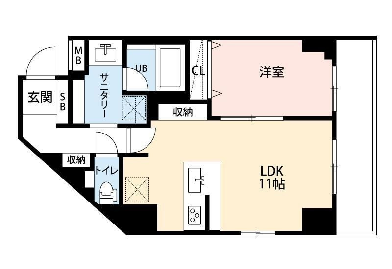 ミルーナヒルズD駒込の間取り|間取りです。
