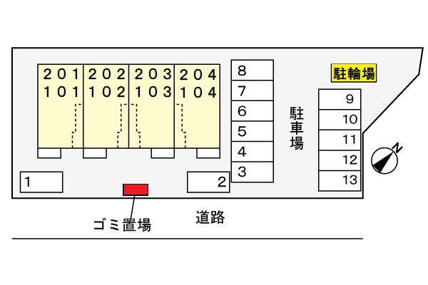 チェリーブロッサムの区画図