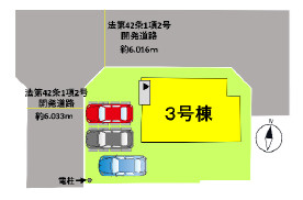 よかタウン／南区富合町小岩瀬3期／3号棟の区画図