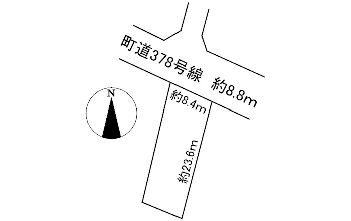 土地　上印食３丁目の土地図