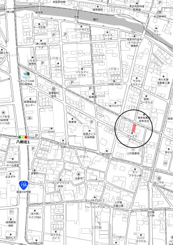 土地　上印食３丁目の地図