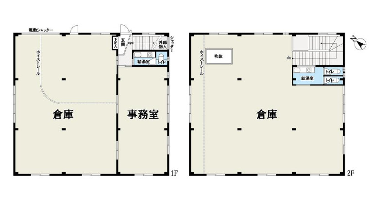 さいたま市見沼区深作３丁目の倉庫の間取り