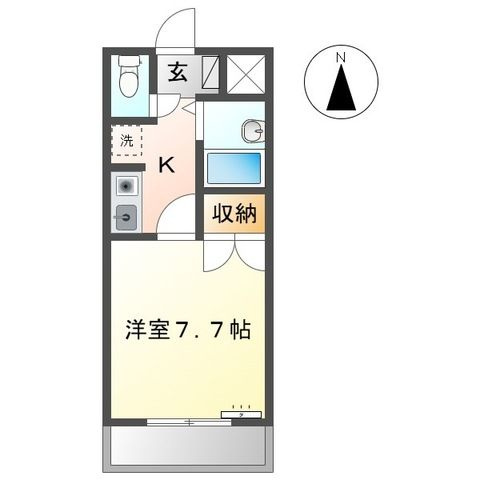サンハイツＴＳＵＫＩＭＩの間取り