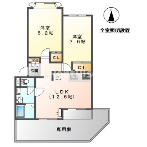 クラレモント アヴェニュの間取り