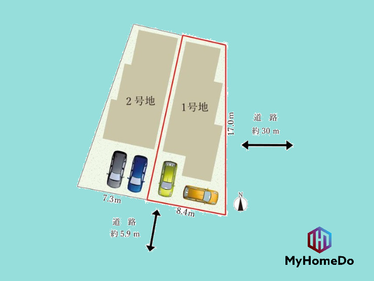 千種区吹上2丁目の区画図
